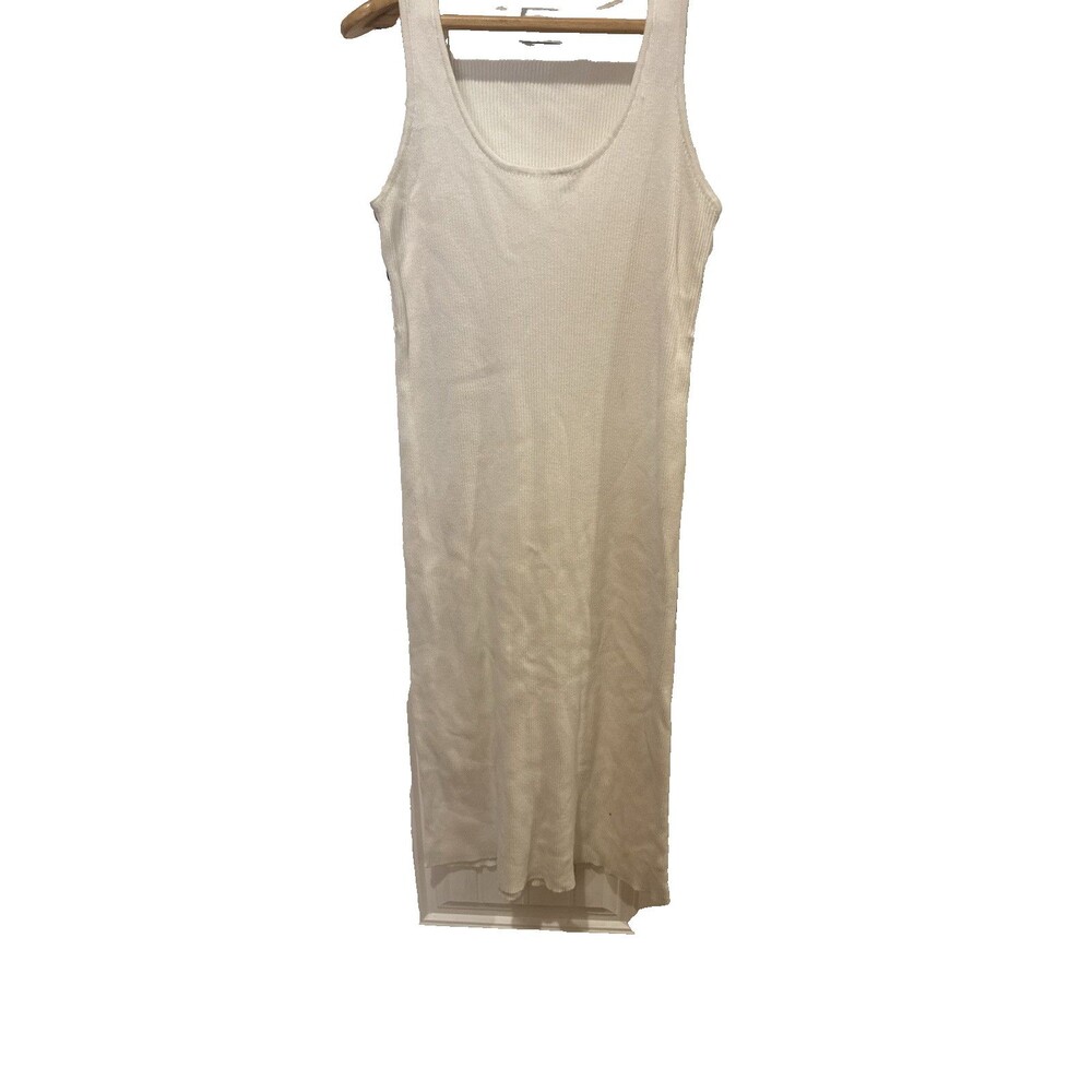 Heritage Cream Ribbed Tank Maxi Dress